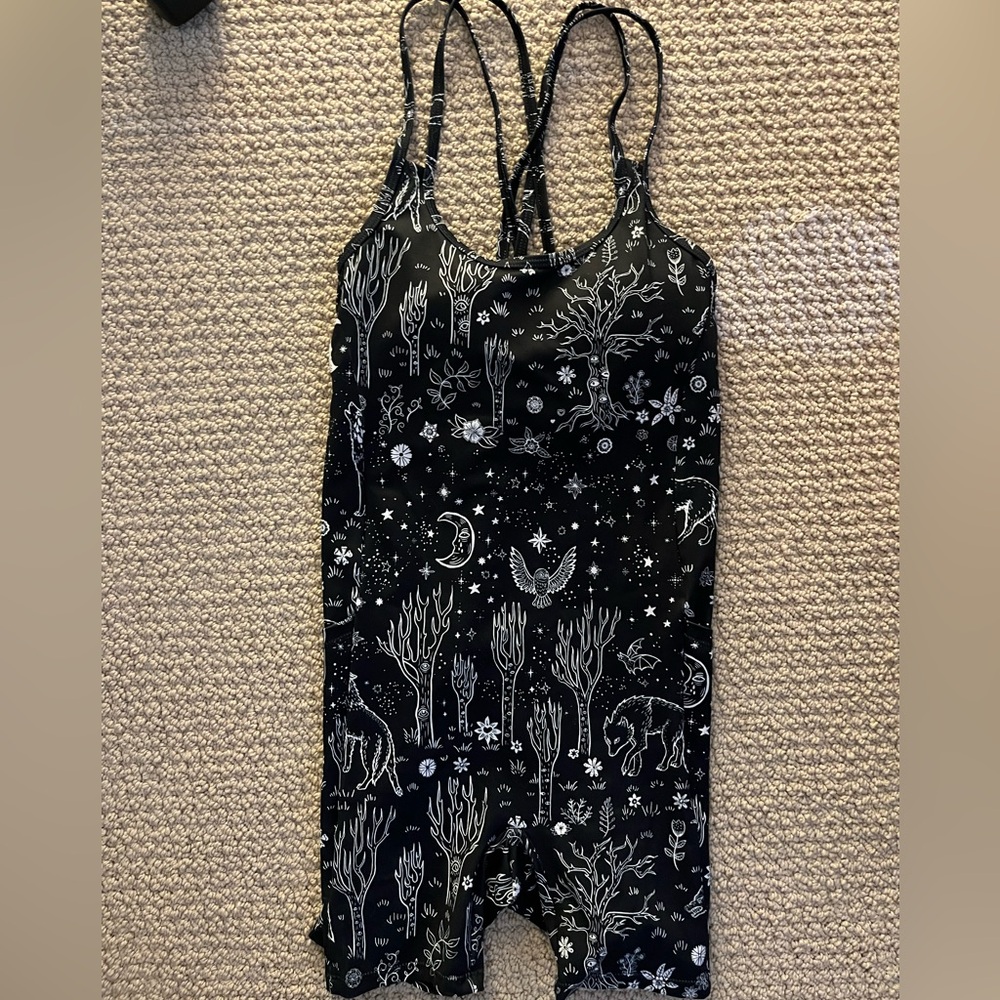 Blackmilk Black and White Celestial Romper